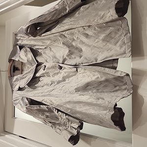 Wedding Day!! Lane Bryant brushed silver iridescent crinkle formal attire jacket